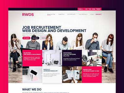 RWDS corporate interaction job landingpage minimal smooth ui userexperience userinterface ux webdesign