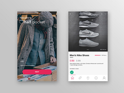 Half Pocket android app ecommerce ios mobile shopping