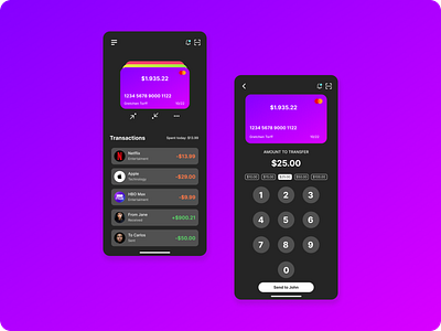 Fintech App app bank fintech ios ui