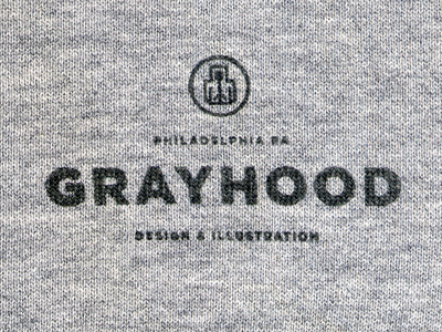 Logo heather gray logo rubber stamp