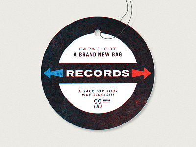 Papa's got a brand new bag hang tag lp papa records two color vinyl