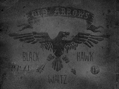 Old Arrows album cover arrows banner hand drawn hawk music punk