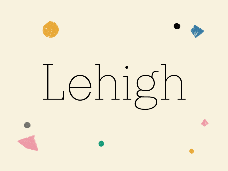 New Font For Lost Type! {Lehigh} font lehigh lost lost type serif slab type typeface