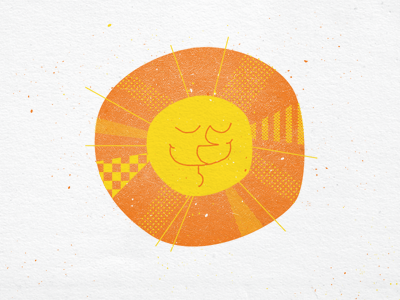Sun illustration stoned sun