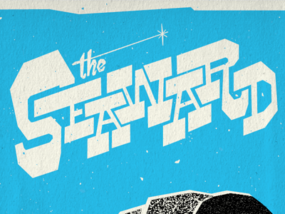 The Seaward Logotype band c word custom gig lettering logo poster punk seaward type