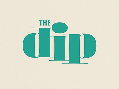 The Dip Logo band lettering logo music soul