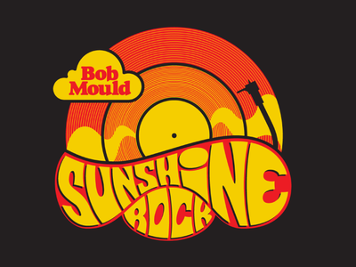 Bob Mould Tee Shirt illustration lettering music tee shirt type