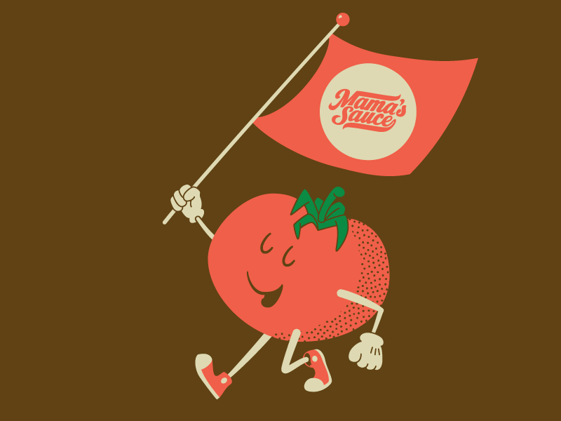Tomato! mamas sauce tomato character design illustration