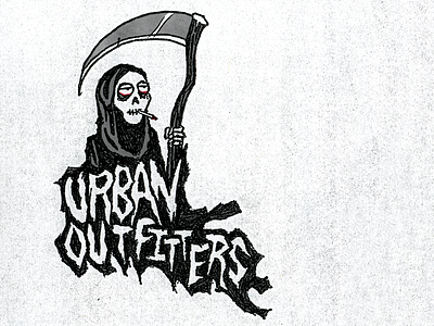 Grim Reefer death evil grim reaper halloween logo reefer urban outfitters w33d