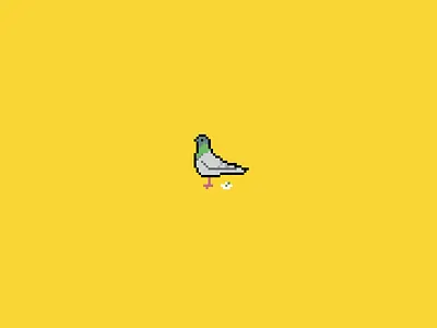 Pigeon 8 bit bird crap desktop feces iphone lock screen pigeon poo poop shit turds wallpaper