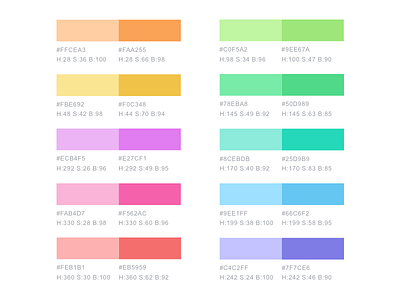 Soft Color Palette For Charts