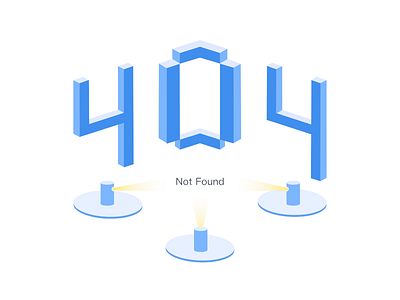 404 Page 404 isometric not found projection