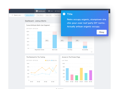 Notification b2b dashboard diagram highlight notification