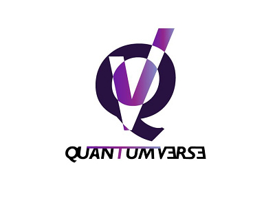 Quantumverse branding design illustration logo