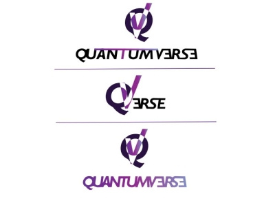 Quantumverse brainstorm branding design icon illustration logo typography