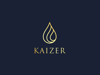 kaizer art classic design drop eco gold graphic design logo luxury oil vector vintage water