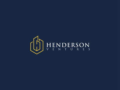 henderson apartment art design home house logo luxury real estate realty vector