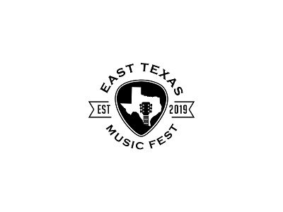 easttex art classic design guitar icon illustrator logo minimal music festival texas vector vintage