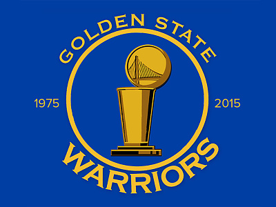 Golden State Warriors NBA Champions basketball design golden state nba trophy warriors