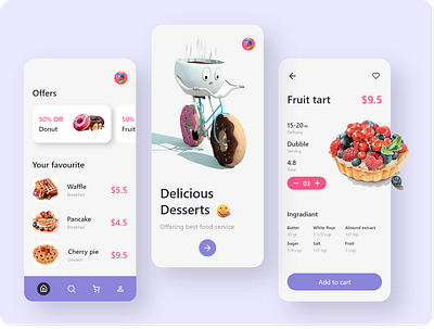 delivery service app 3d adobe xd android app app design art design designer flat food icon illustration ios minimal mobile ui ui designer