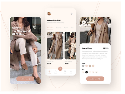 fashion store design adobe xd android app app design design fashion icon ios minimal mobile style ui uidesign ux