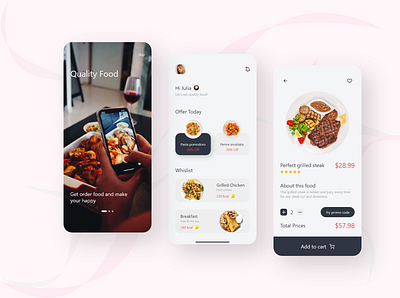 Food Delivery App adobe xd android app app design design minimal ui ui designer uidesign uiux ux uxdesign uxdesigner