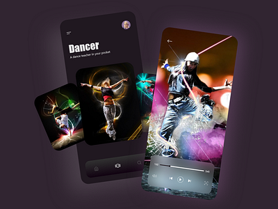 Dance App Design android app app design design dribbble minimal ui uidesign uidesigner uiux user experience user interface ux uxdesign uxdesigner