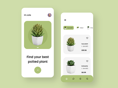 Plant app design