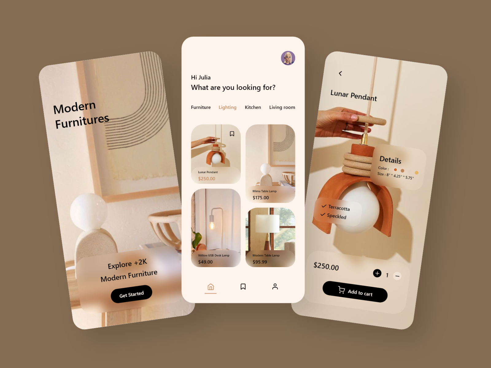 Furniture App Design by Maryam on Dribbble