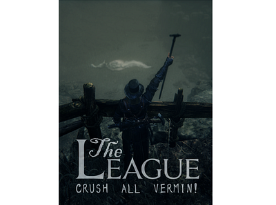 "The League" - Poster based on Bloodborne covenant, "The League" bloodborne darksouls design graphic design illustrator poster poster art poster design typography vector