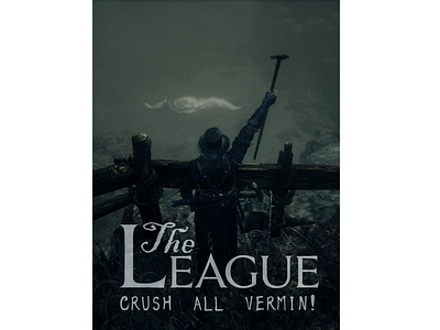 "The League" - Poster based on Bloodborne covenant, "The League"