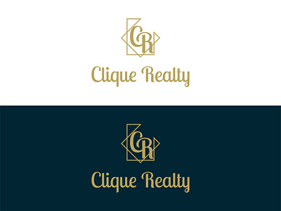 Clique Realty Logo Design brandlogo designer graphicdesign illustration logo logodesign logodesigner logomaker typography vector