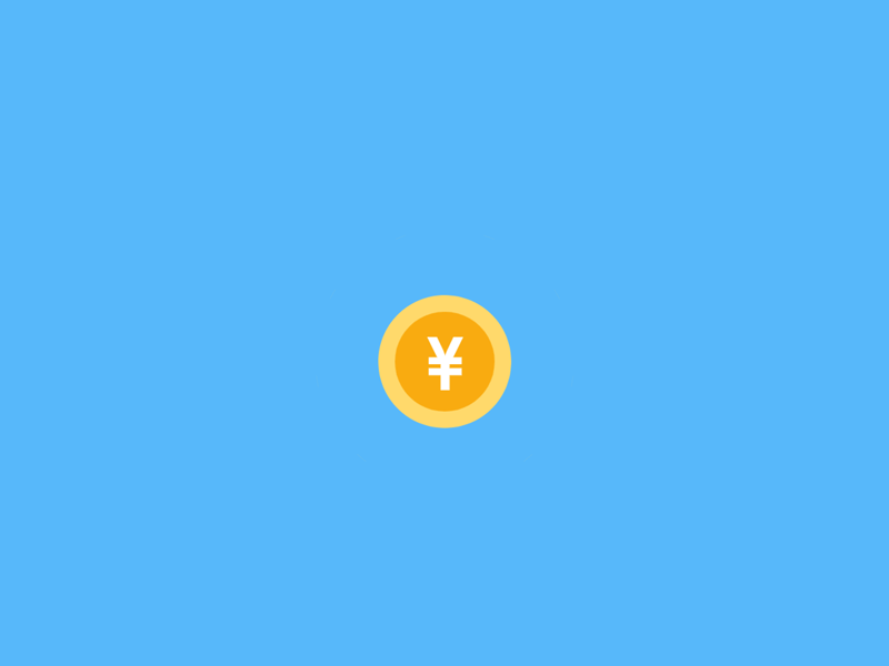 Flip a coin- Dynamic effect app design icon logo typography ui ux vector