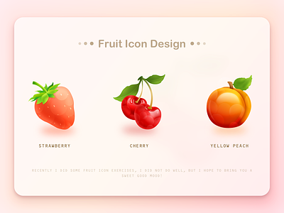 fruit icon design app design fruit icon illustration logo ui vector