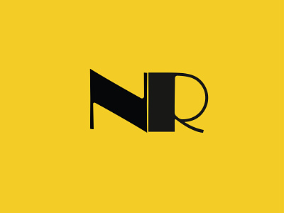 N R Monogram design illustraion monogram new vector