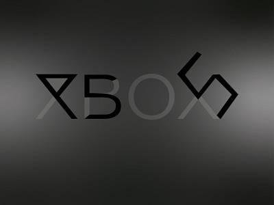 XBOX and PS5 merged logo. black black and white design gradient grey illustraion logo playstation playstation5 ps ps5 vector xbox xbox 360 xbox one