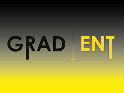 Gradient in its true nature. black design dual duality gradient gradient color gradient design gradient logo illustraion logo vector yellow