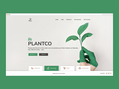 Plant.co Seed Growing Farm css development figma frontend development html logo design responsive ui ux web