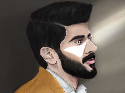 Digital art of dulquer salmaan