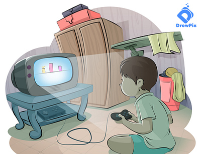 I wish to be a kid again ! 2d art 2d character concept concept artist design digital art illustration logo