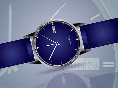 Wrist Watch artwork branding hand watch illustration minimal product productdesign watch wristwatch