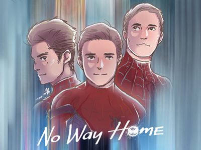 The Three 🕷 Generations artwork generations illustration marvel mcu movie no way home portrait sony spiderman tom holland