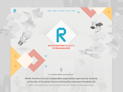 Ristek Fasilkom UI Website Landing Page