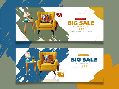 Furniture Banner ads animation banner banner ads bannner branding brochure design facebookpost illustration typography vector web banner