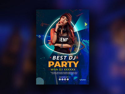 Party flyer ads animation branding design designer disco flyer dj party event flyer flat design flyer flyer design graphicdesign hiphop illustration logo music nightclub flyer partynight typography vector