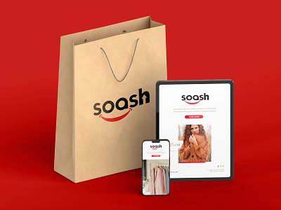 E commerce logo 'Soash' branding branding design e commerce logo graphic design logo logodesign minimalist logo modern logo wordmark logo