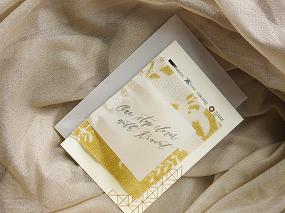CALISSA ephemeras gold foil invitation design print design prints soft furnishing
