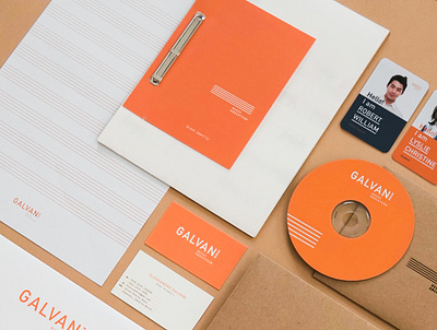 GALVANI branding ephemeras logo print design prints stationery