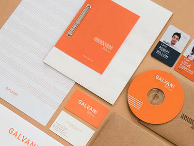 GALVANI branding ephemeras logo print design prints stationery