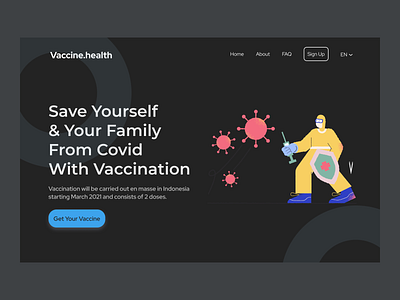 vaccine.health | Dark Website For Covid 19 Vaccination app branding corona covid covid19 dark darkmode graphic design ui uiux ux vaccination vaccine webbdesign